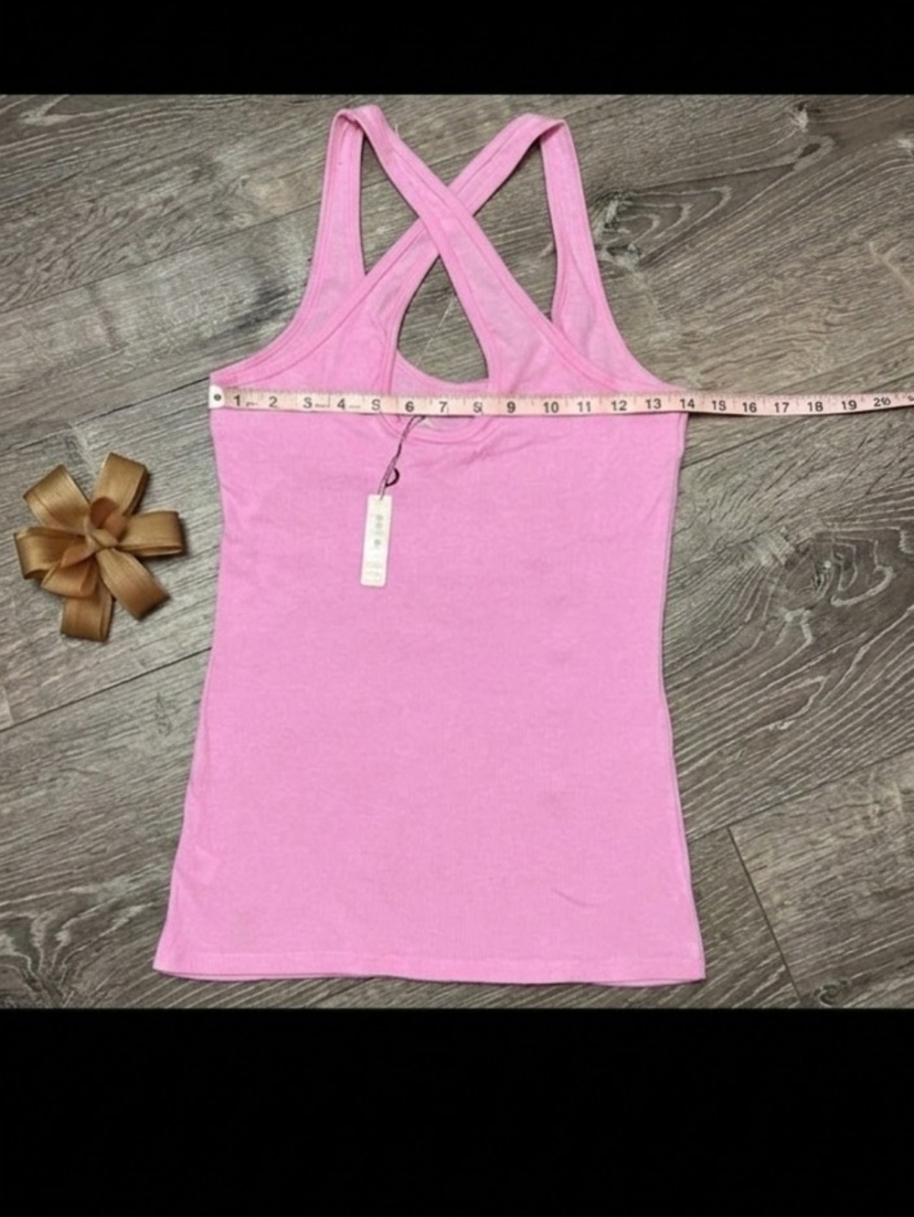 PINK Victoria's Secret Light Pink Active Tank & Ruched Sports Bra Set - Picture 8 of 9